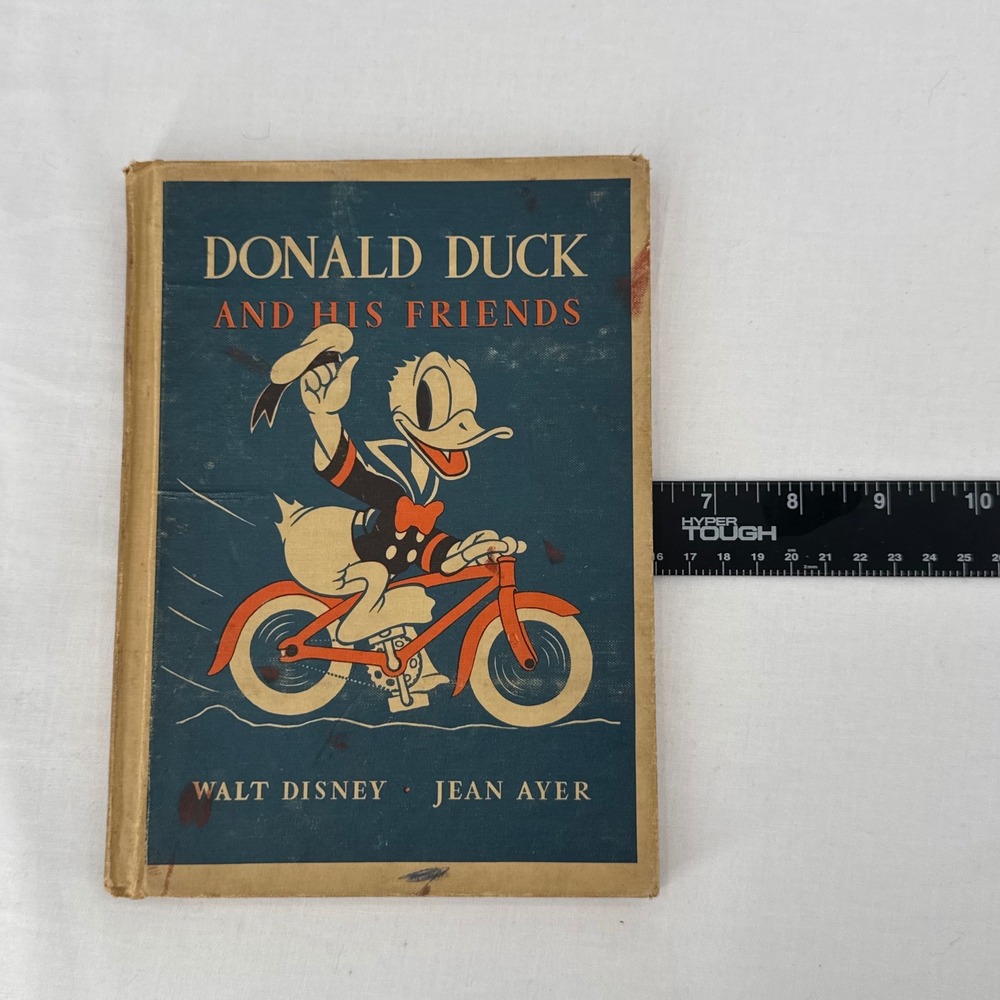 Vintage 1939 Donald Duck and His Friends Hardcover 1st Edition Book Walt Disney - Picture 9 of 9
